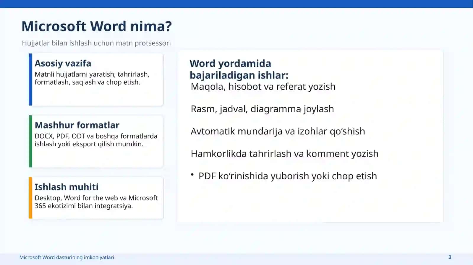 Microsoft Word 3