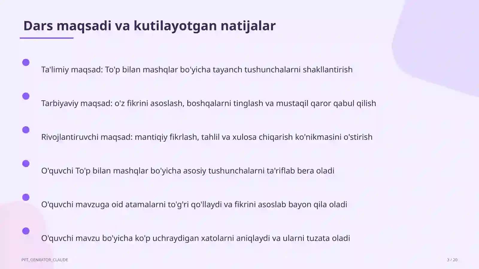 To'p bilan mashqlar (2-sinf) 3