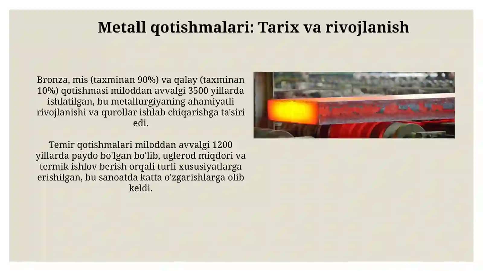 Metall qotishmalari 3