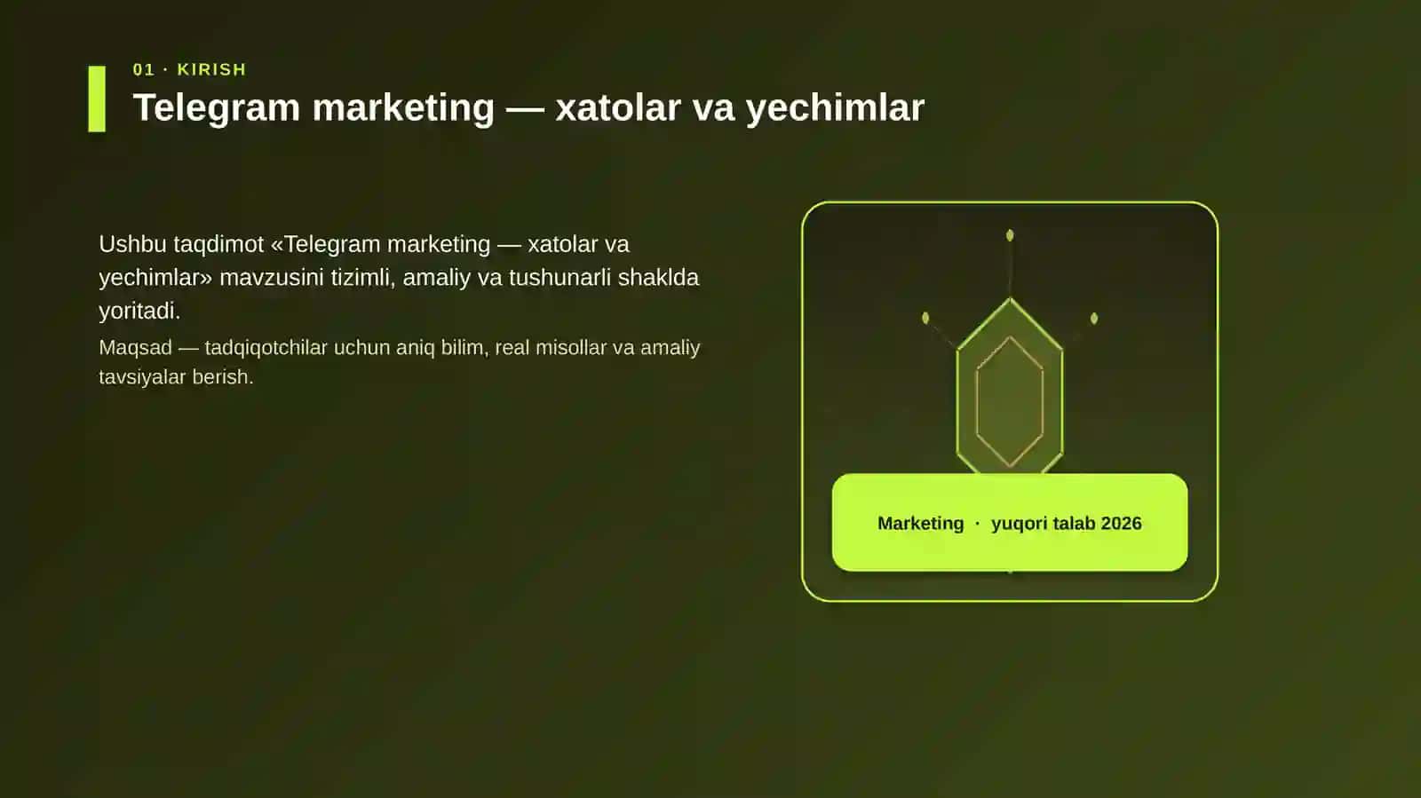 Telegram marketing — xatolar va yechimlar 3