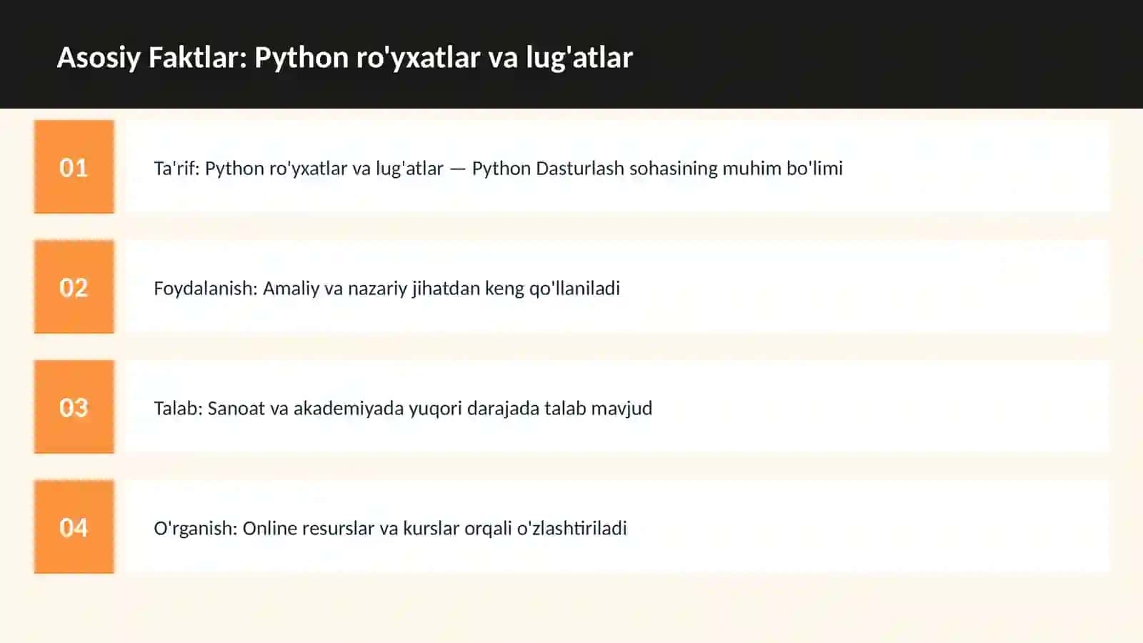 DASTURLASH | PYTHON DASTURLASH 3
