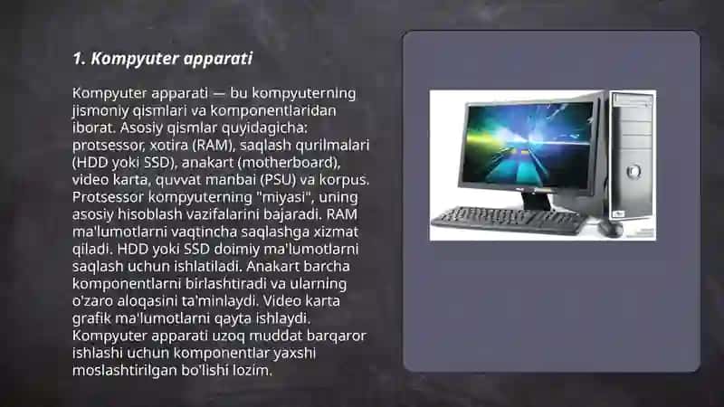 Kompyuter apparati 3