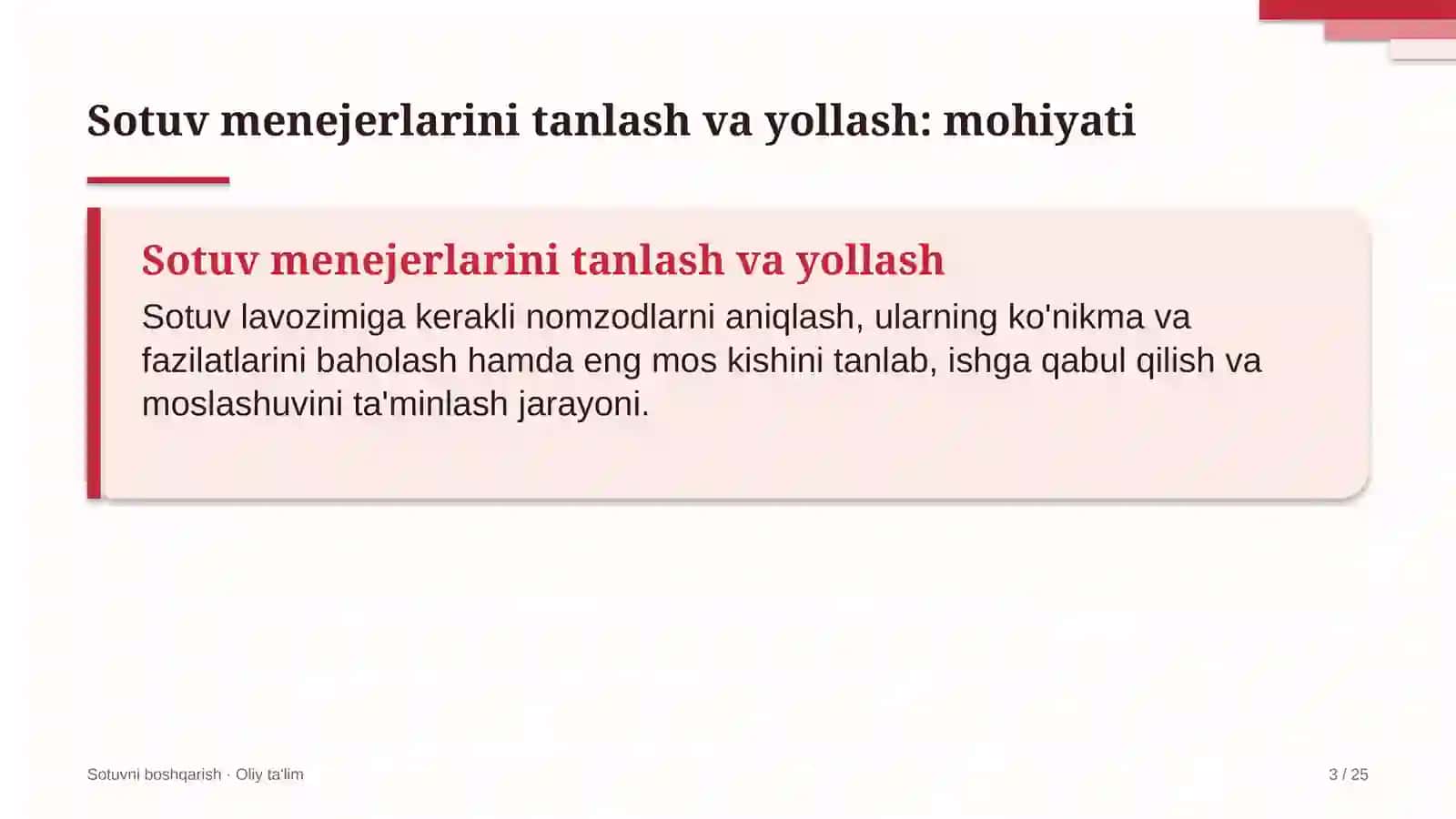Agrokimyo xizmatida sotuv menejerlarini tanlash va yollash 3