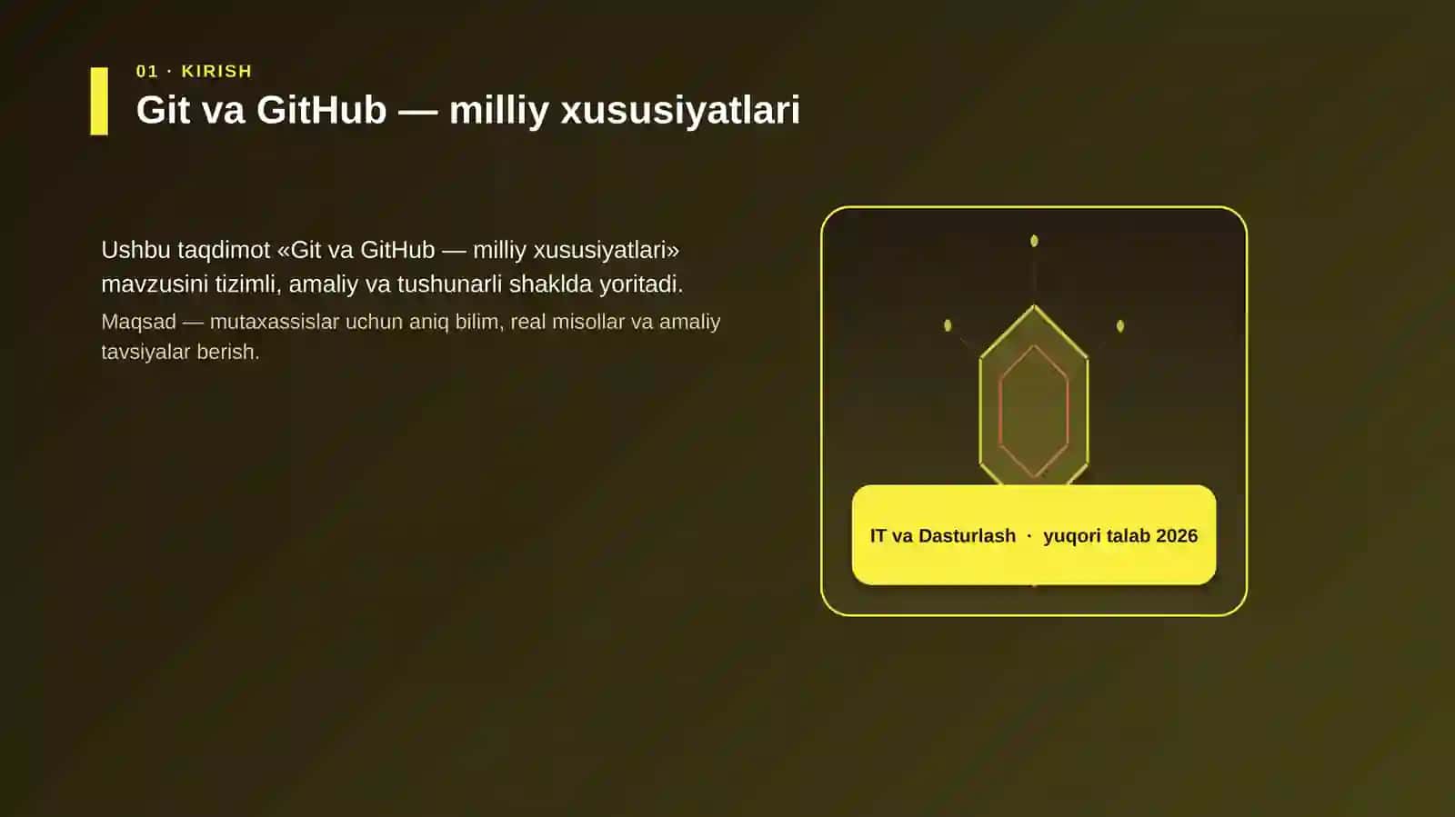 Git va GitHub — milliy xususiyatlari 3