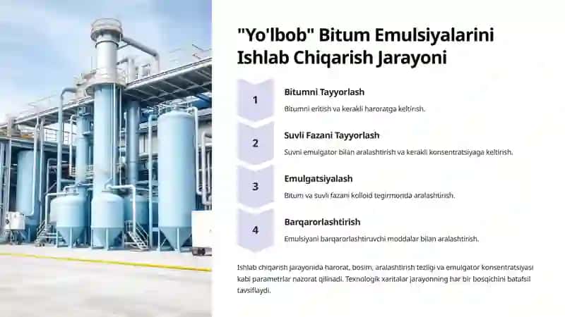 "Yo'lbob" Bitum Emulsiyalari 3