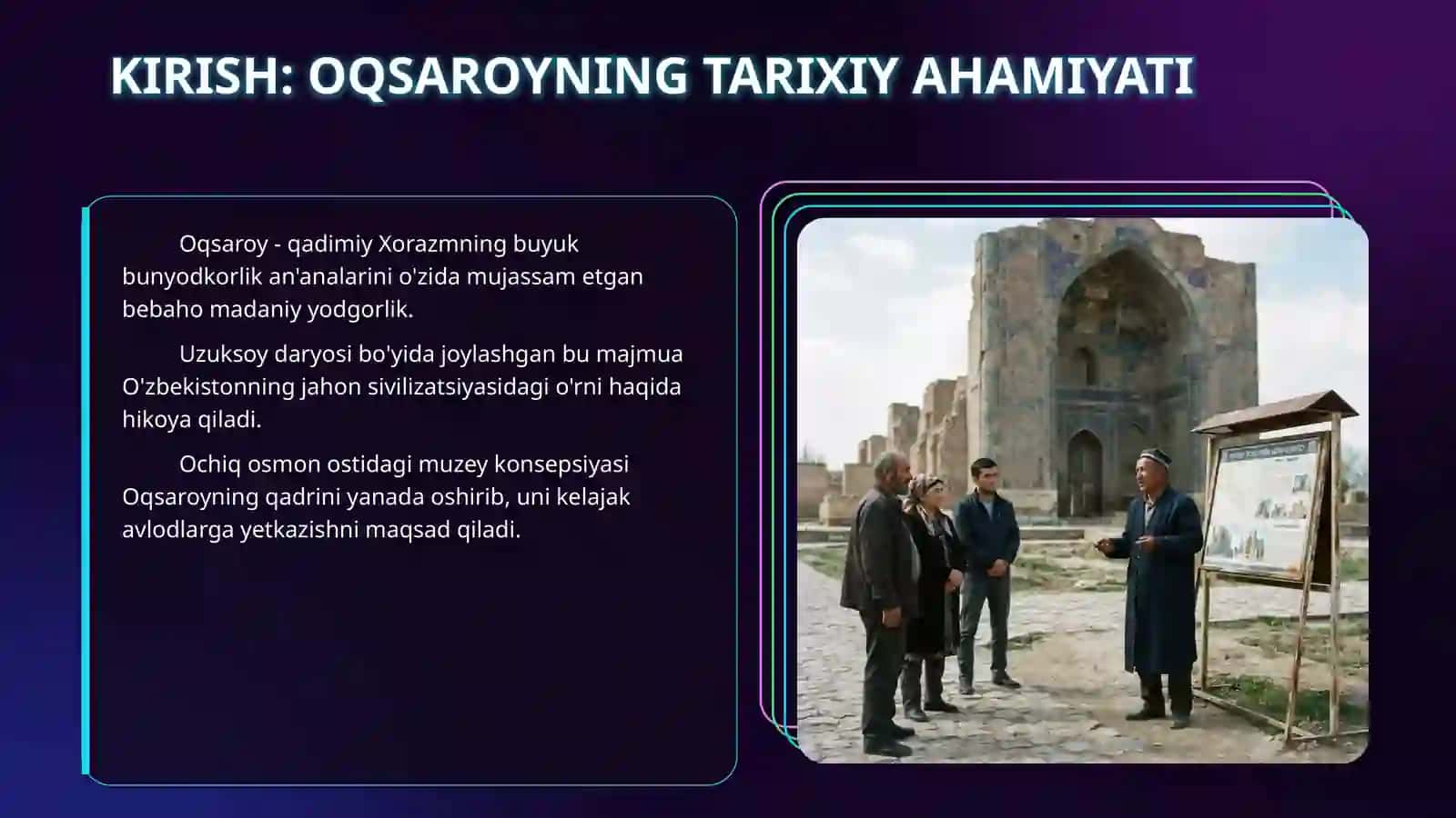 Oqsaroy ochiq osmon ostidagi muzey 3