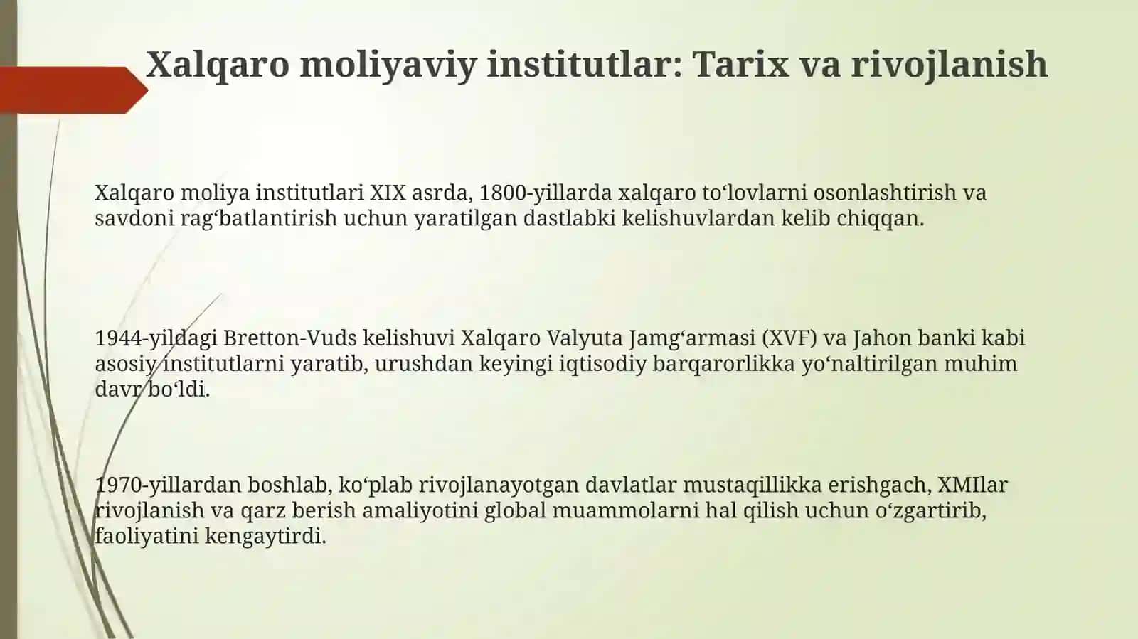 Xalqaro moliya institutlari 3
