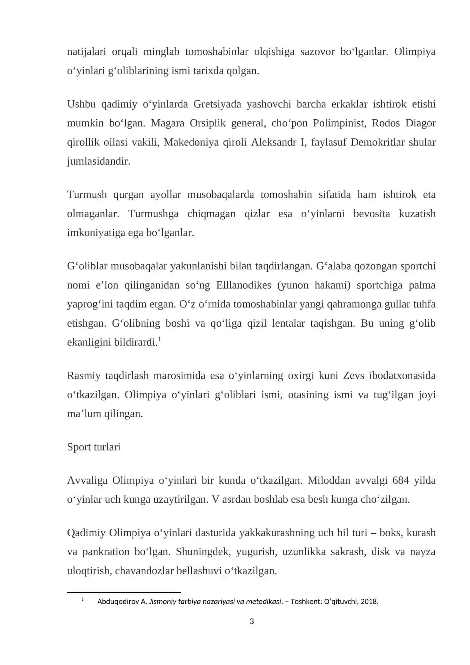 Olimpiya o‘yinlari tarixi 3