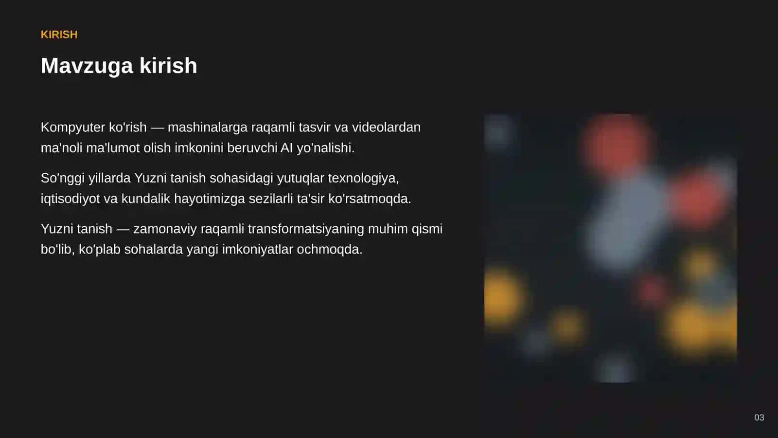 SUN'IY INTELLEKT • KOMPYUTER KO'RISH 3