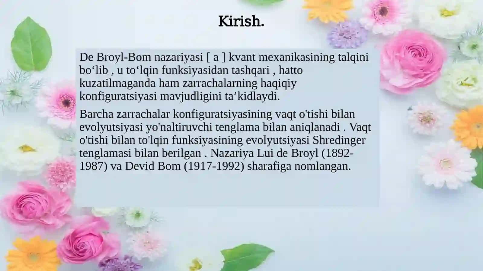 De Broyl-Bohm nazariyasi 3