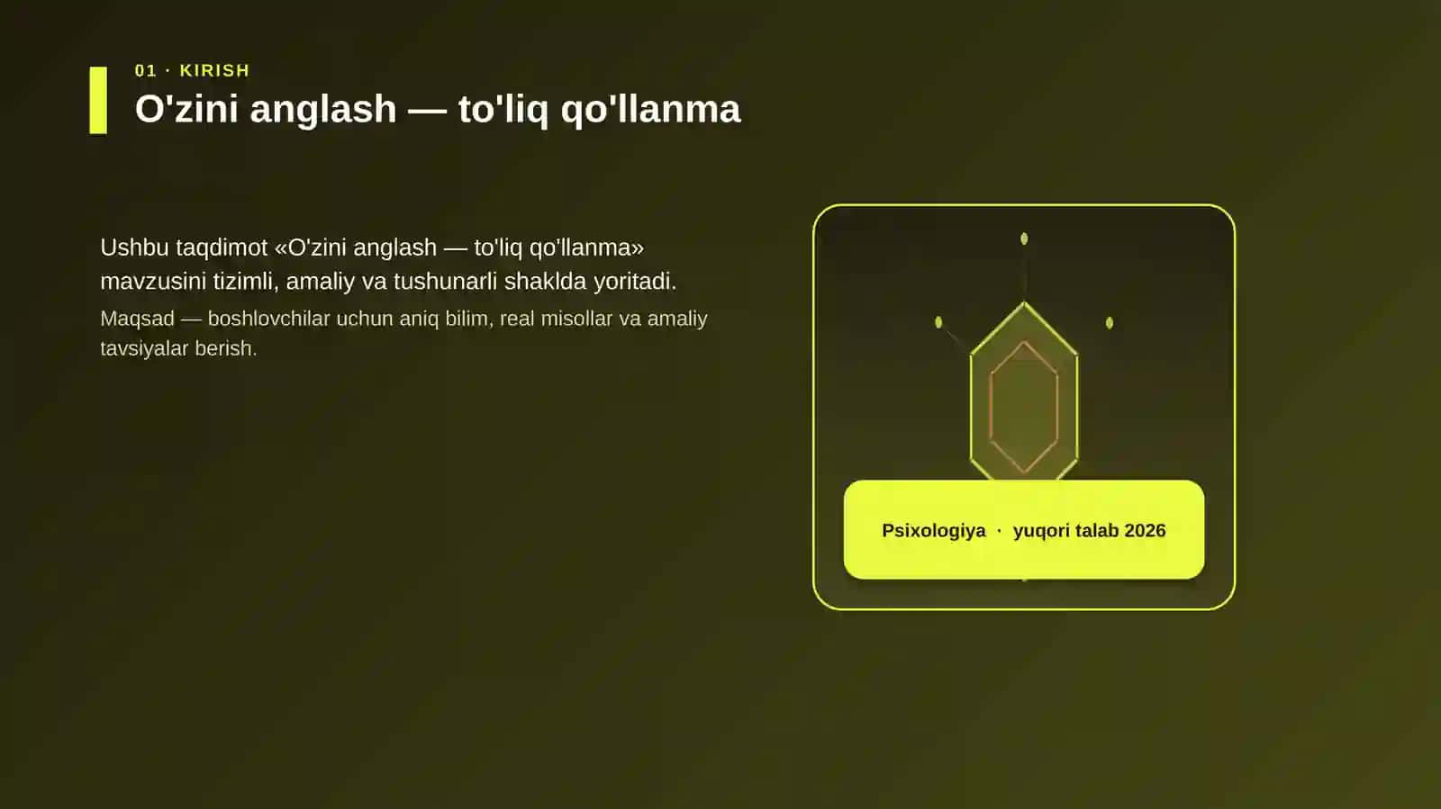 O'zini anglash — to'liq qo'llanma 3