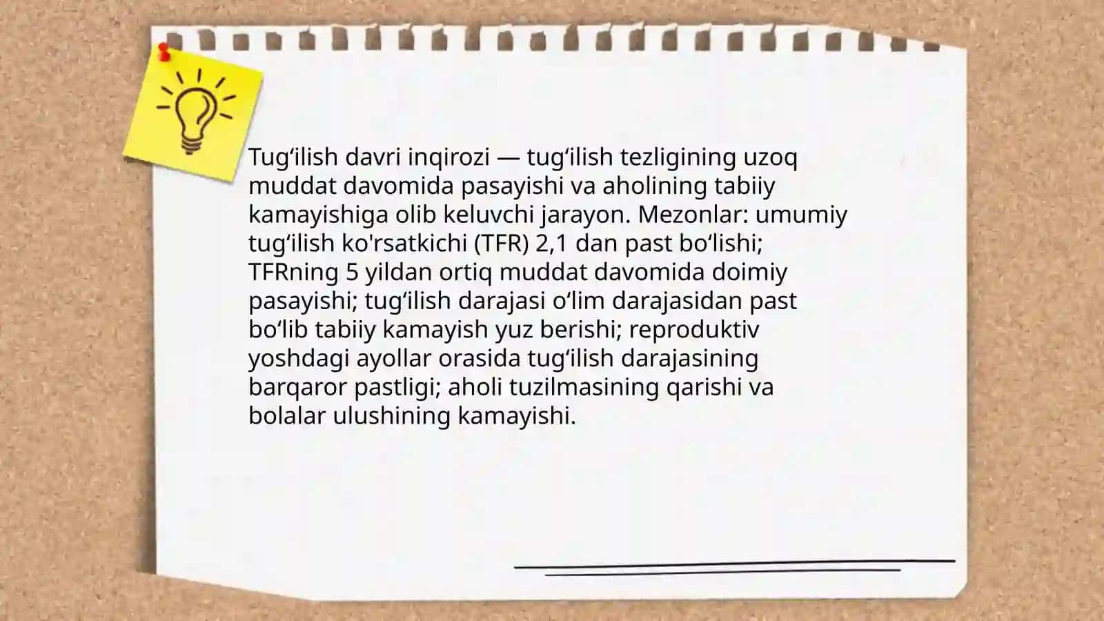 Tugʻilish davri inqirozi 3