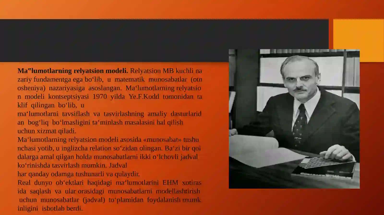 Realitsion Ma’lumot Modeli 3