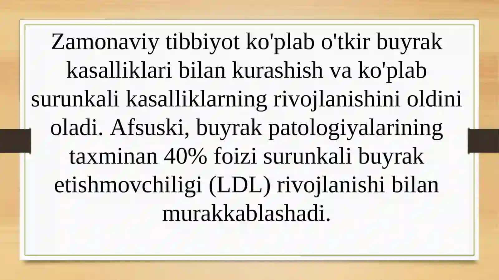 Surunkali buyrak  yetishmovchiligi 3