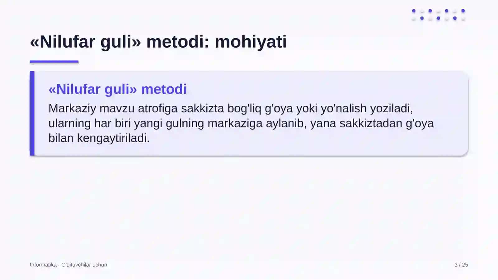 informatika darslarida nilufar guli metodidan foydalanish 6182 3