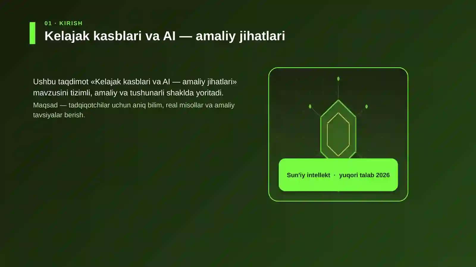 Kelajak Kasblari va AI - Amaliy Jihatlari 3