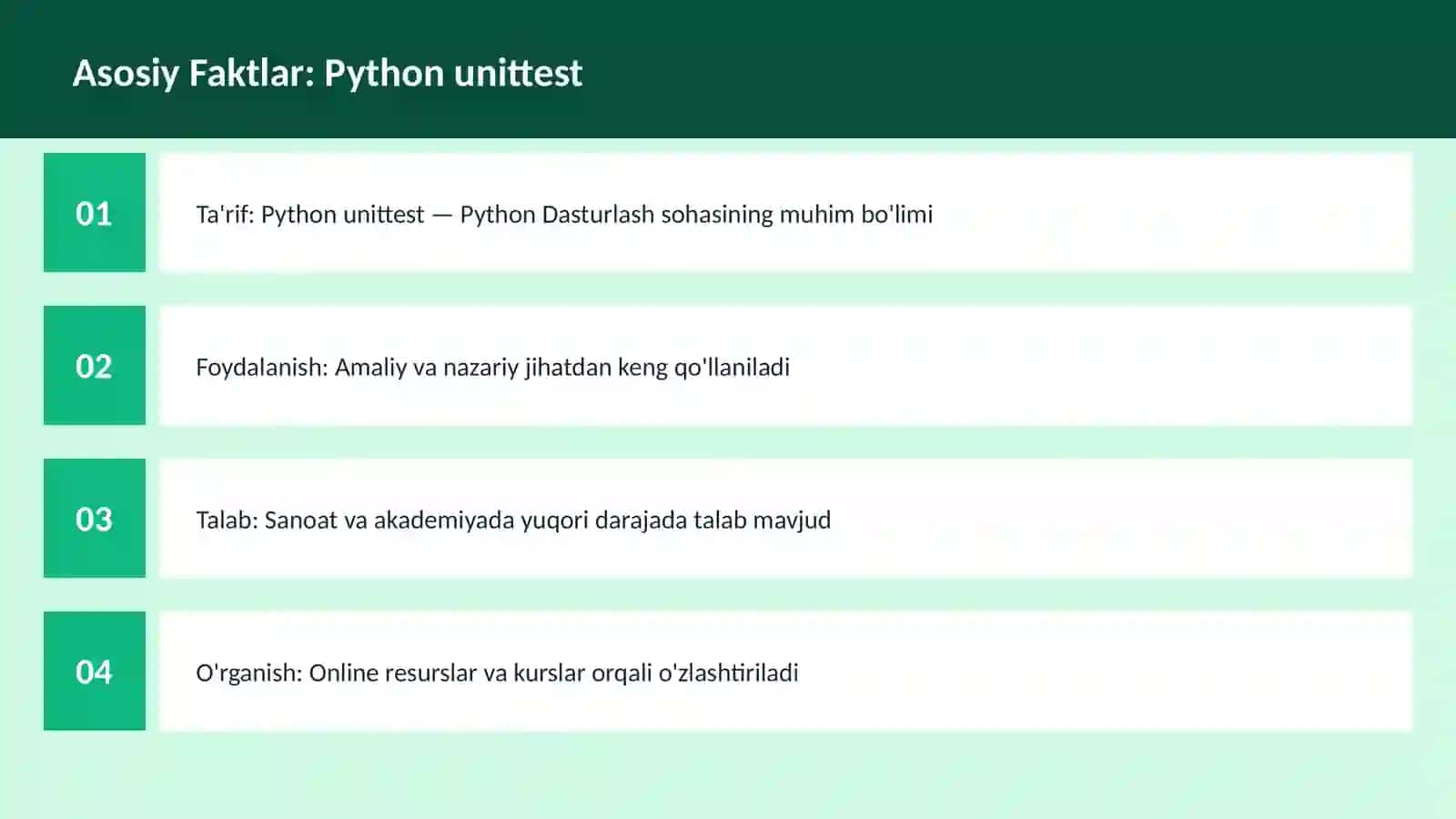 Python unittest 3