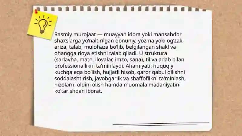 Rasmiy murojaat 3