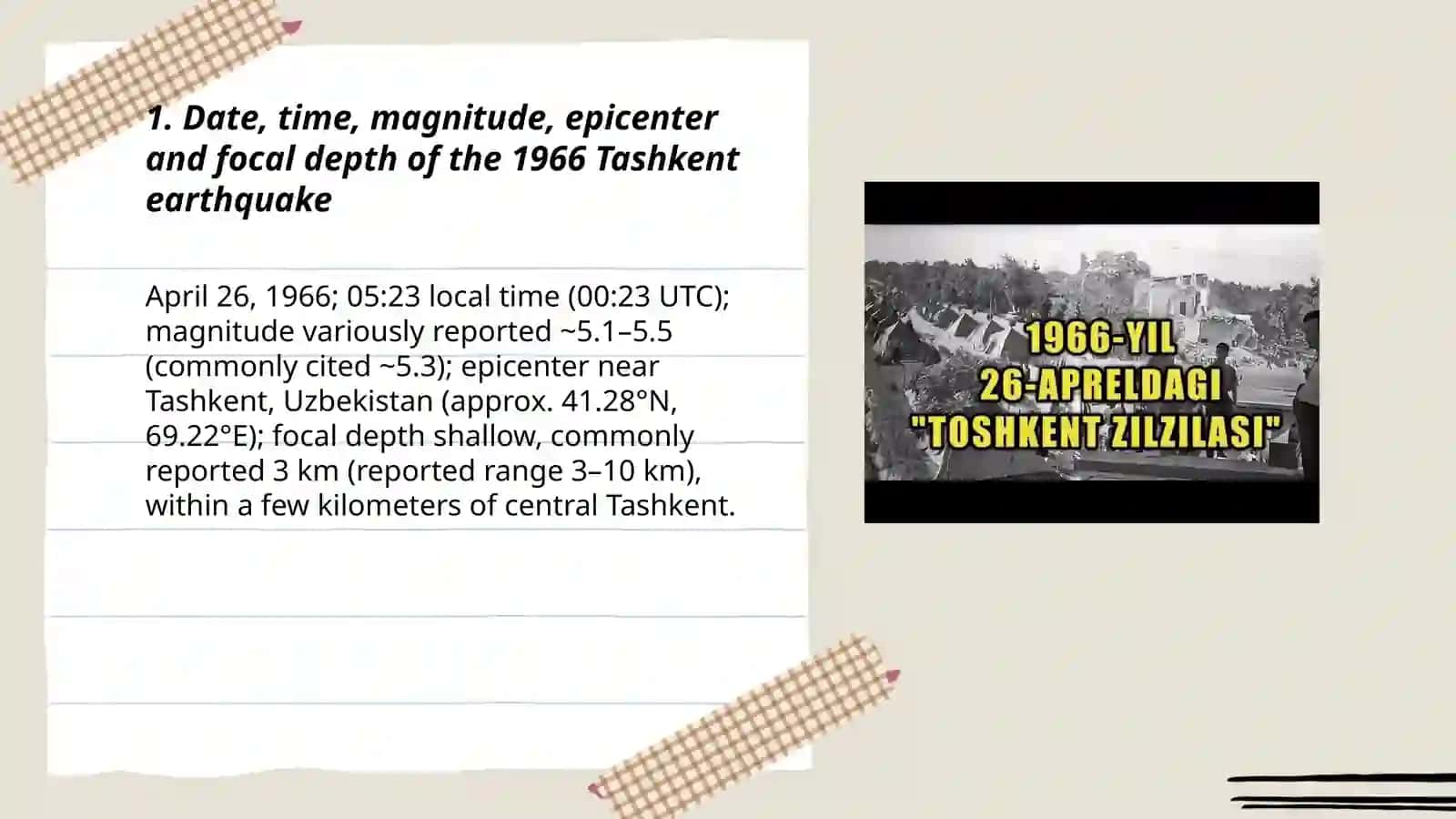 The 1966 Tashkent earthquake 3