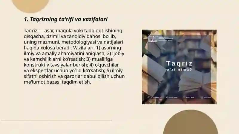 Taqriz yozish 3
