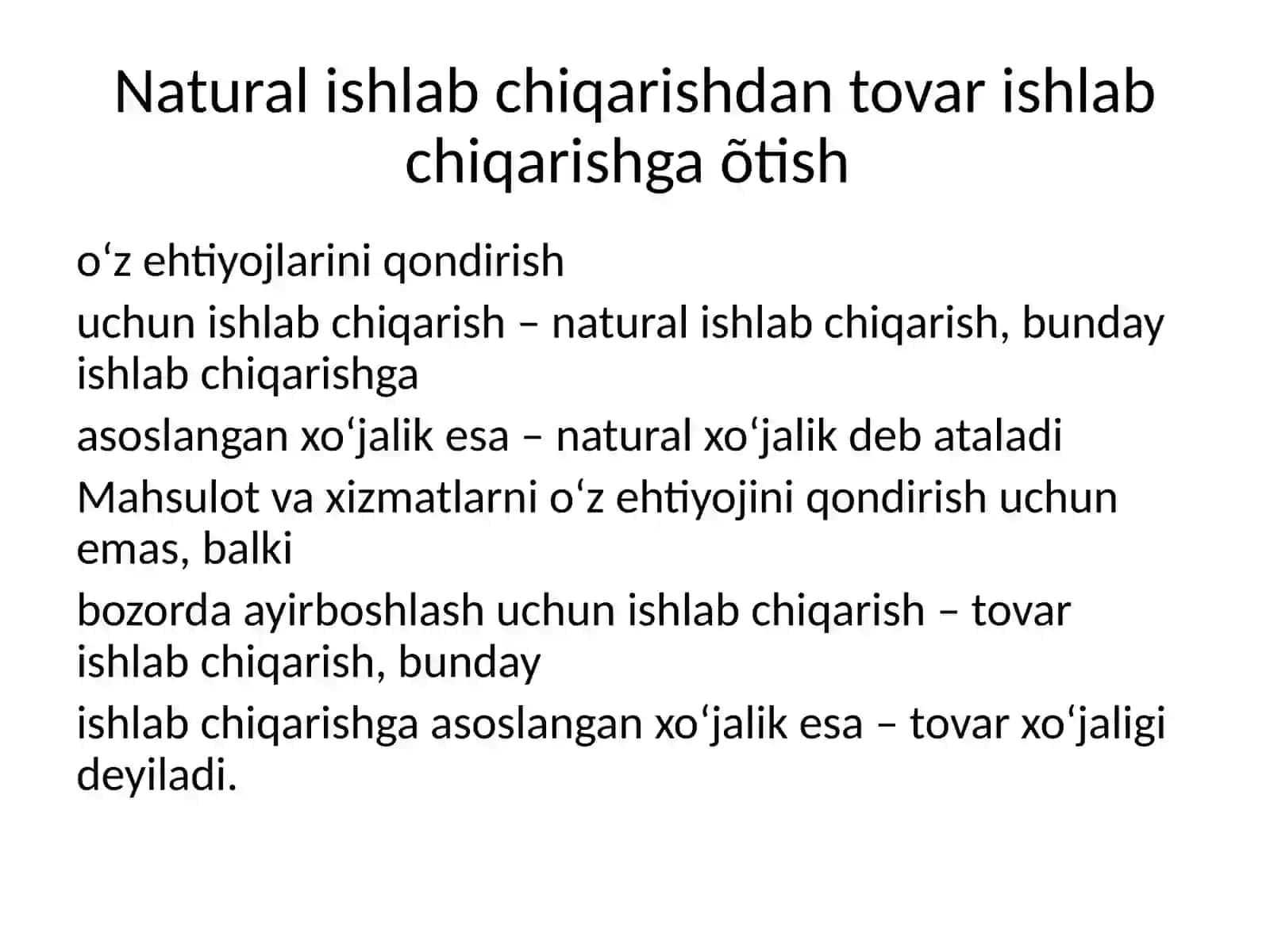 Tovar va uning xususiyatlari 3
