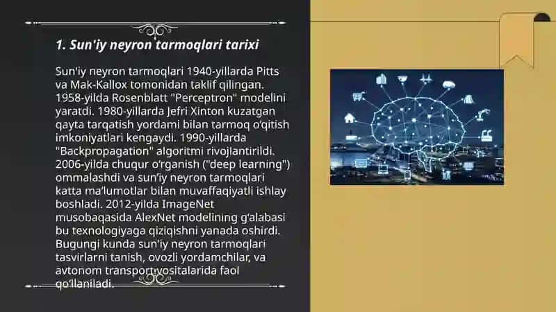 Sun‘iy neyron tarmoqlari 3