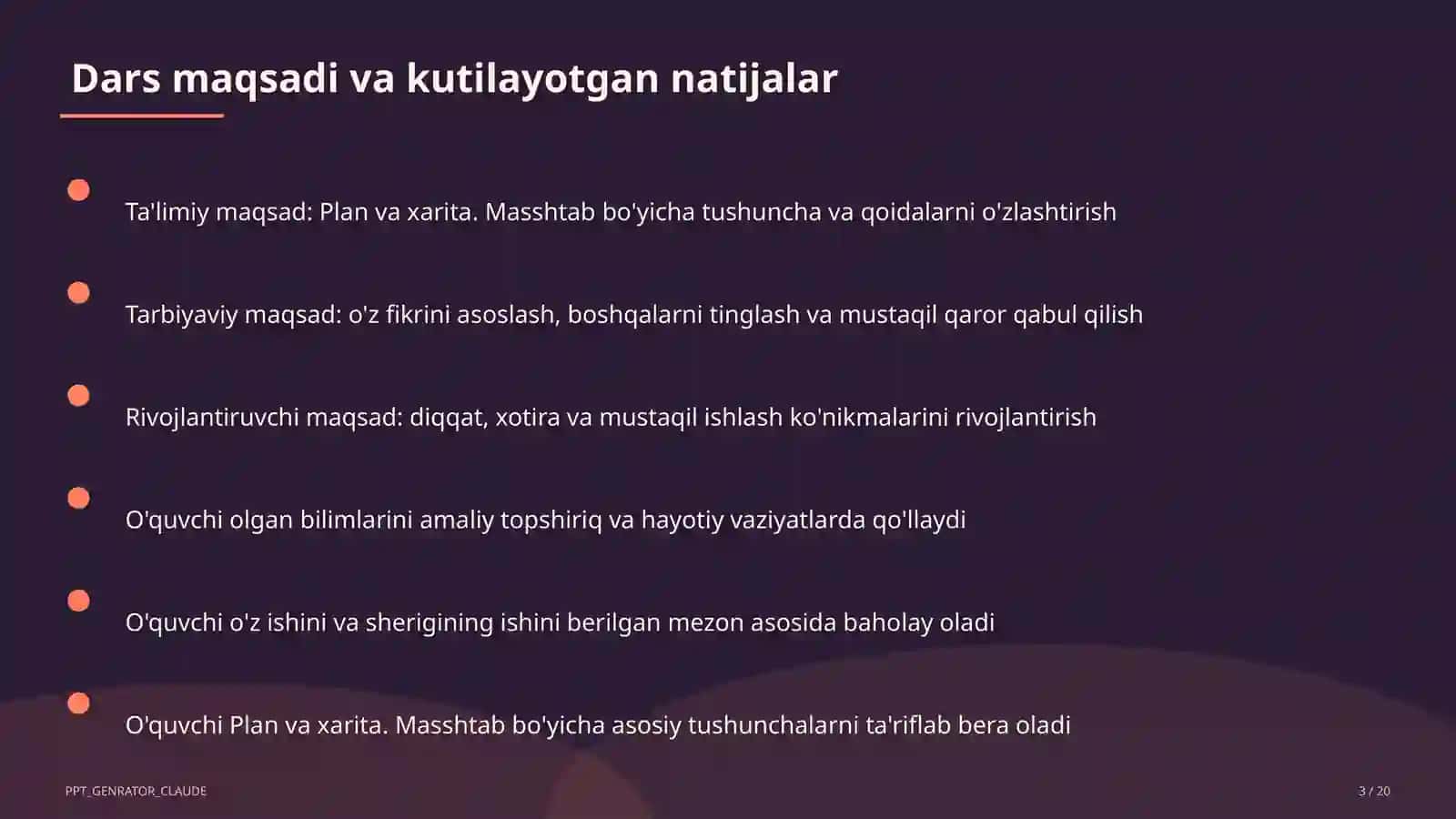 Plan va xarita. Masshtab (5-sinf) 3