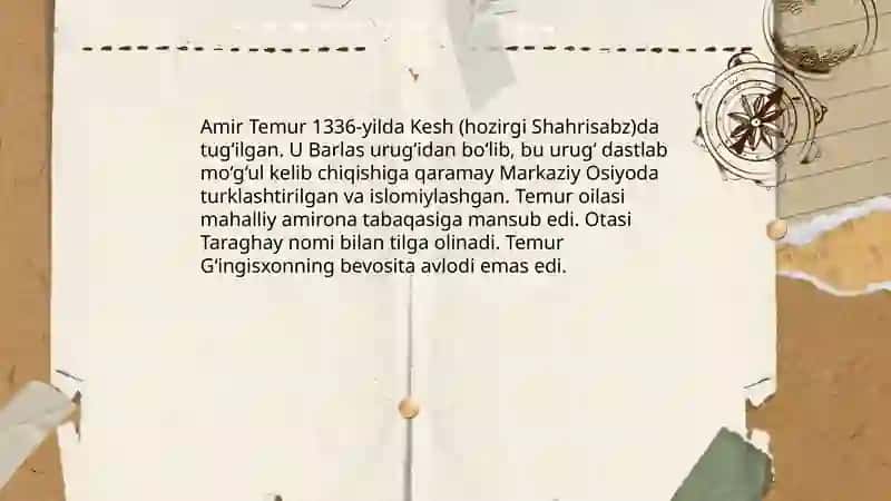 Temur Davlatining Tashkil Topishi 3