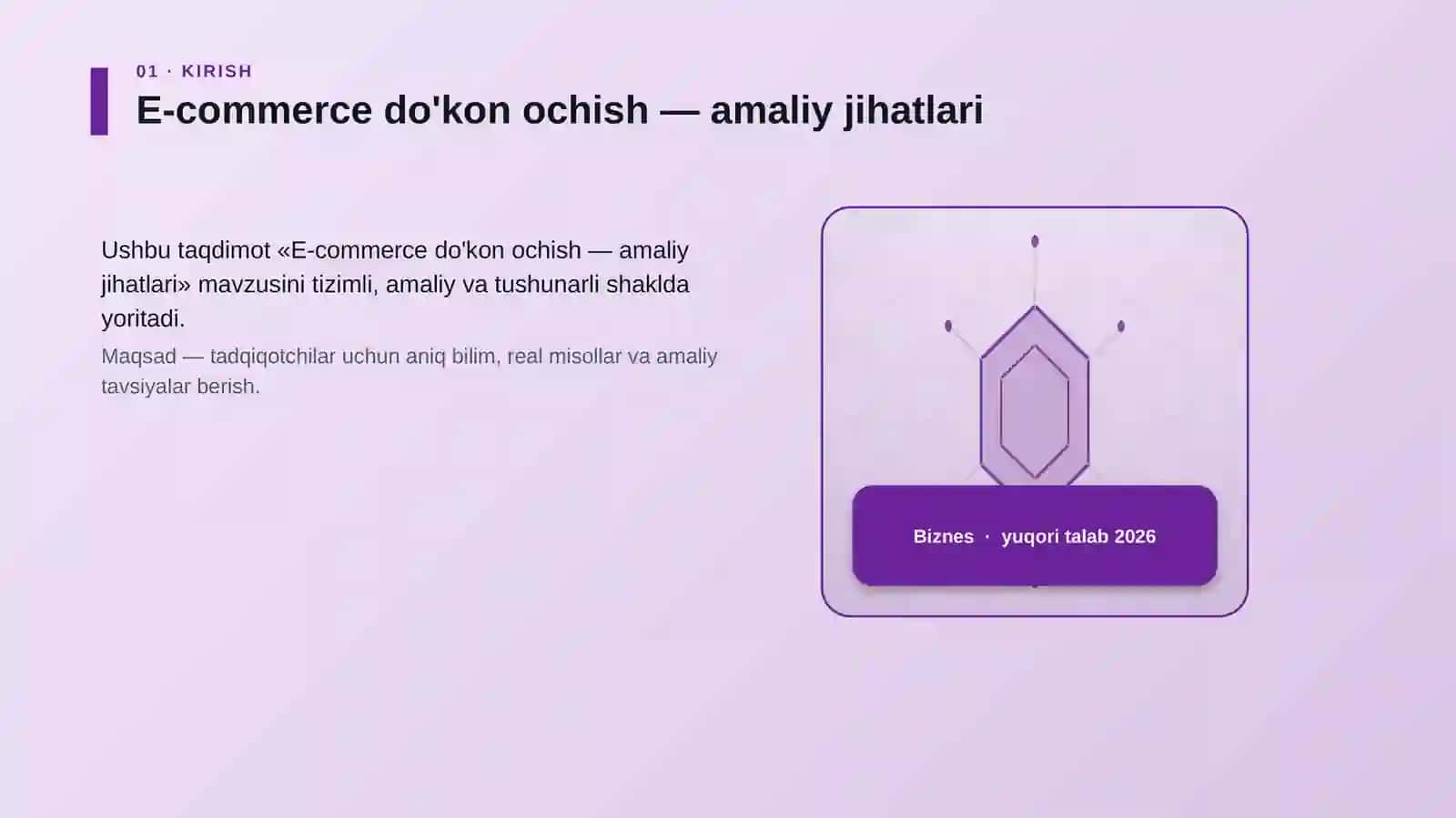 E-commerce do'kon ochish — amaliy jihatlari 3