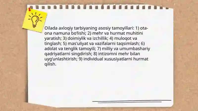 Oilada axloqiy tarbiya 3