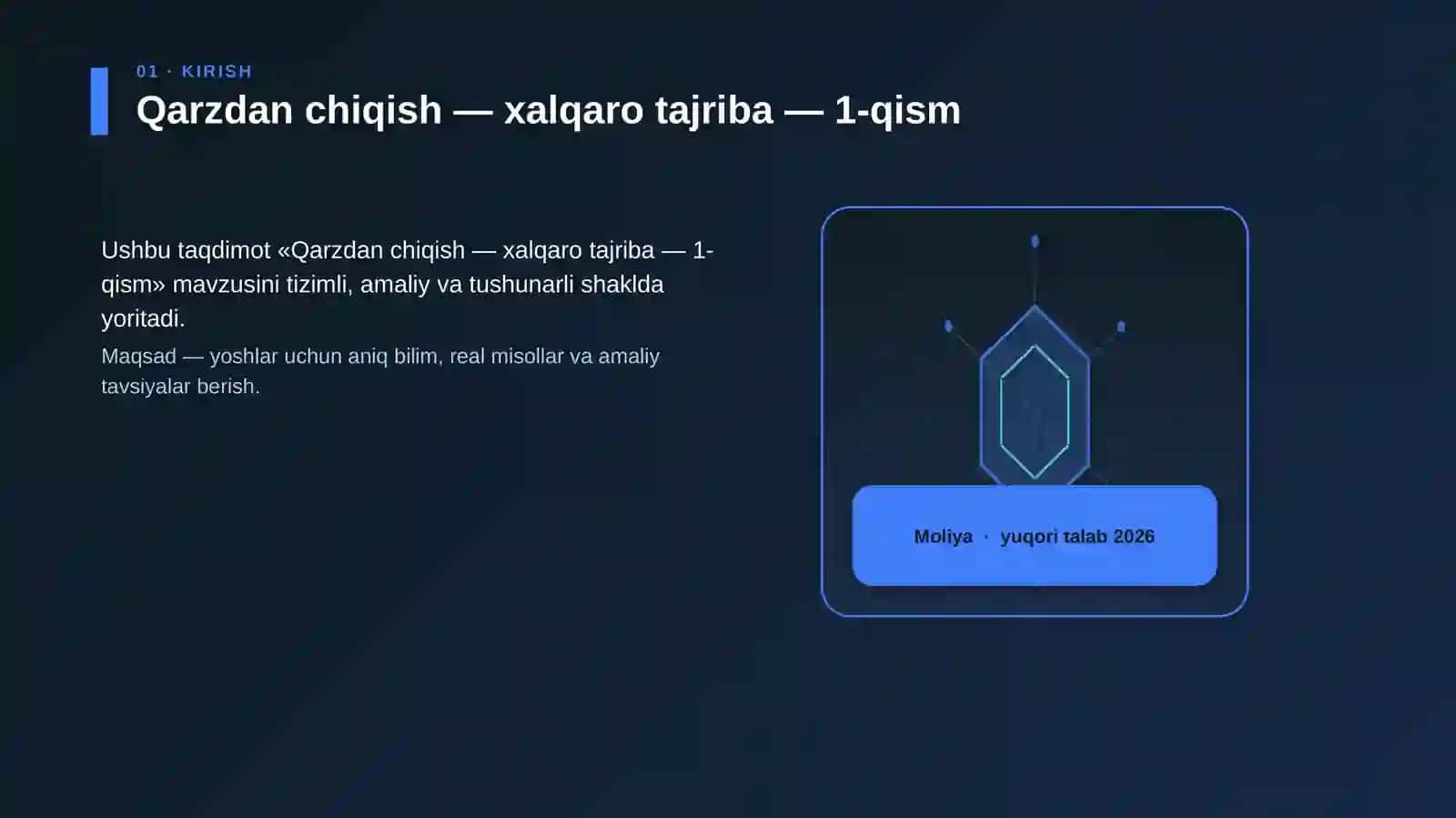 Qarzdan chiqish — xalqaro tajriba — 1-qism 3