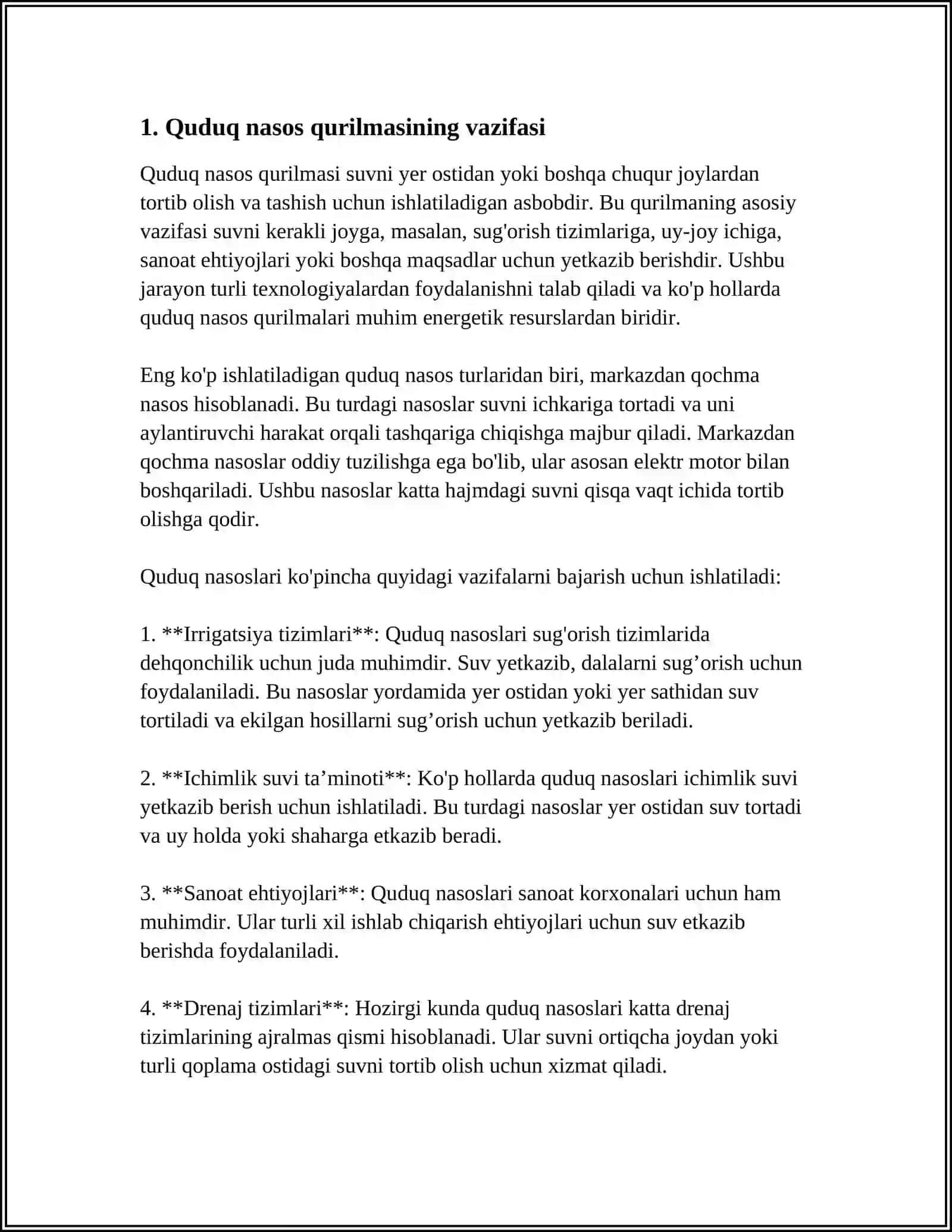 QUDUQ NASOS QURILMALARI 3