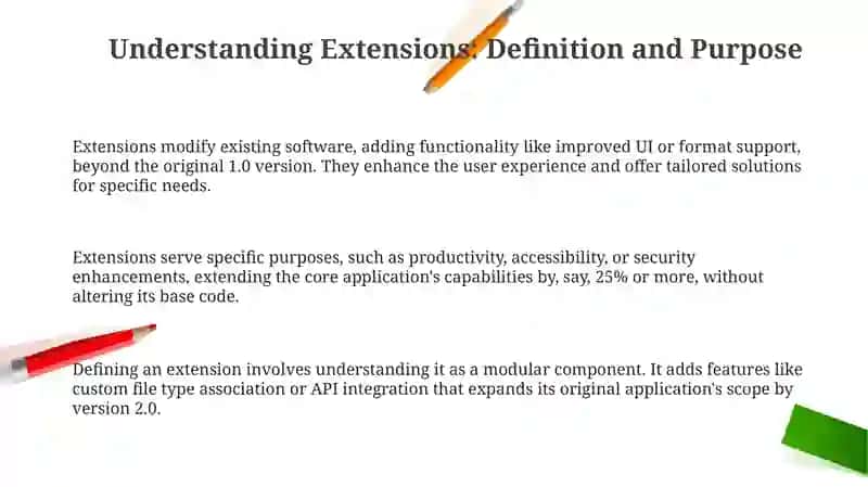 Types of extensions 3