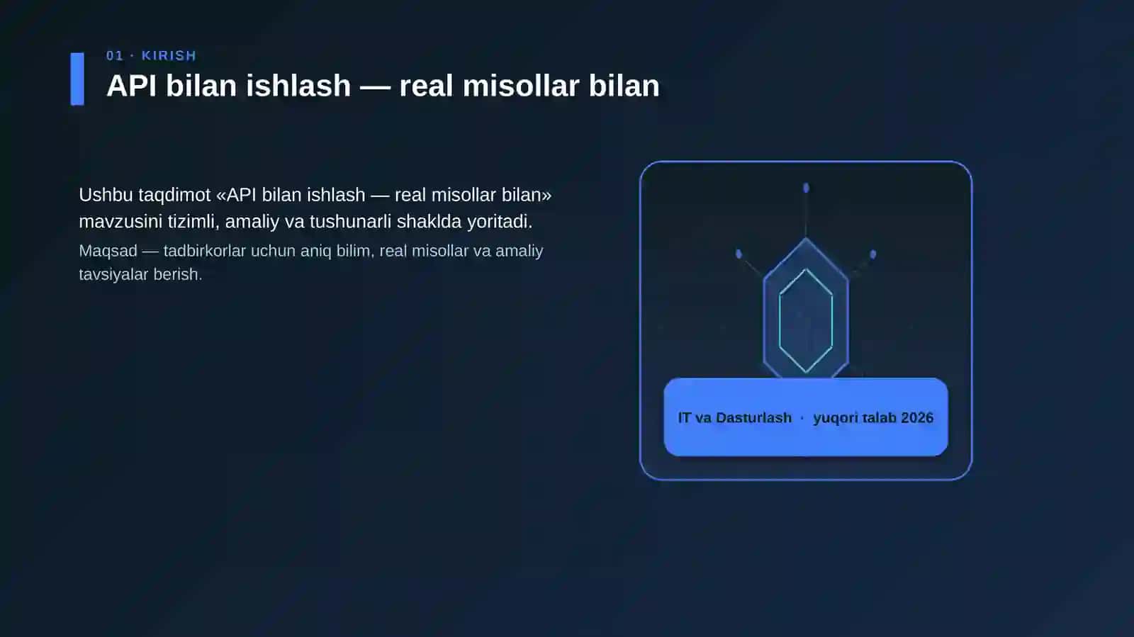API bilan ishlash — real misollar bilan 3