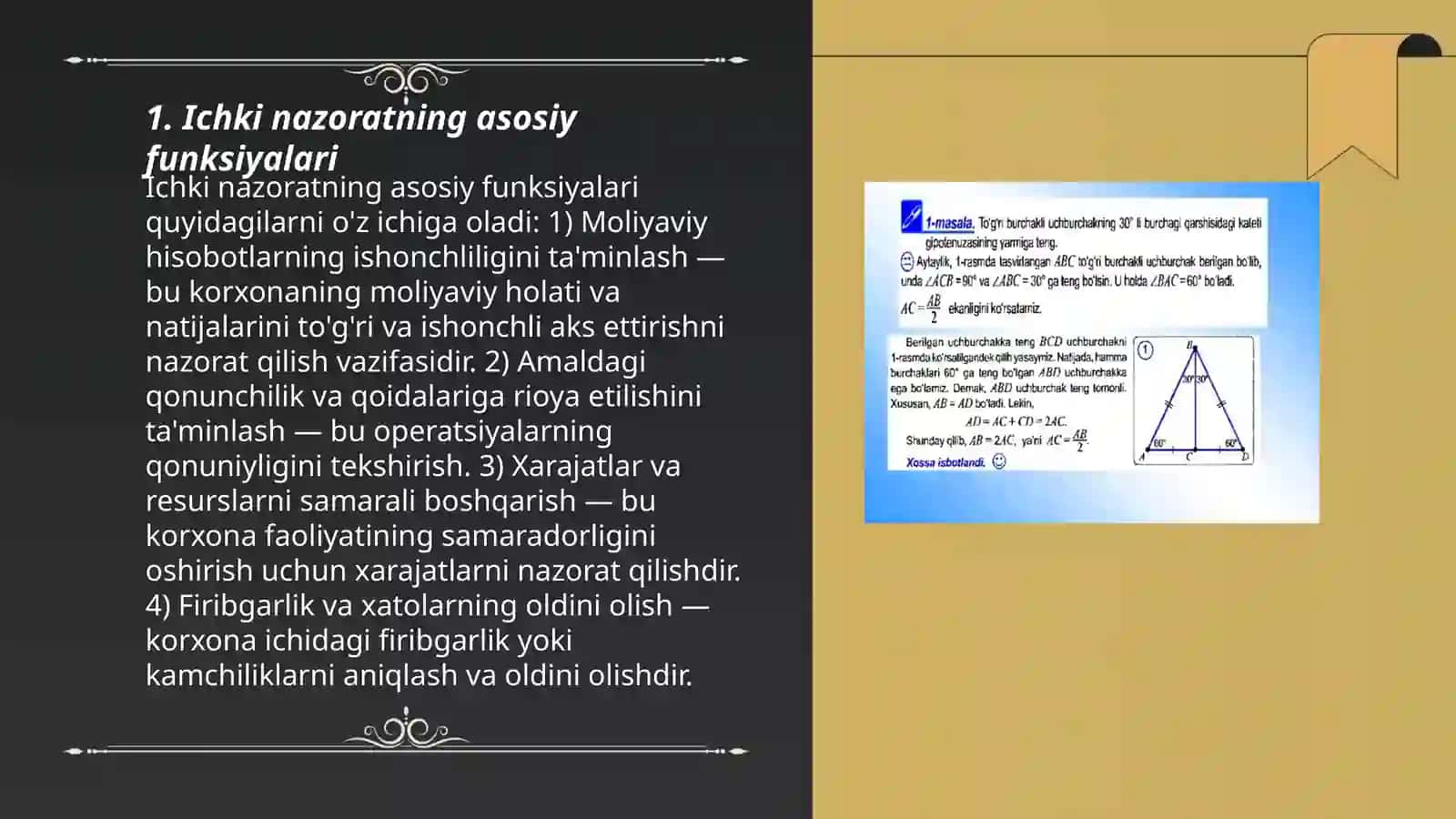 Ichki nazorat boʻlimi 3