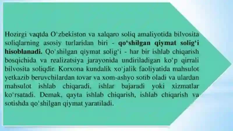 Qo’shilgan qiymat solig’i 3