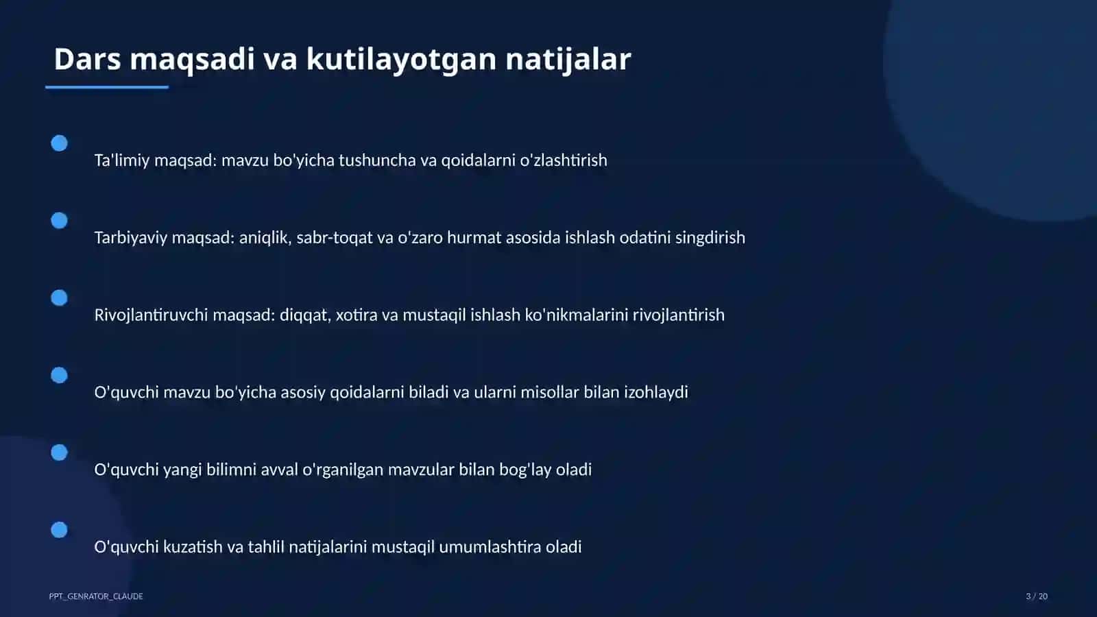 Elektron jadvallar: Excel asoslari (7-sinf) 3