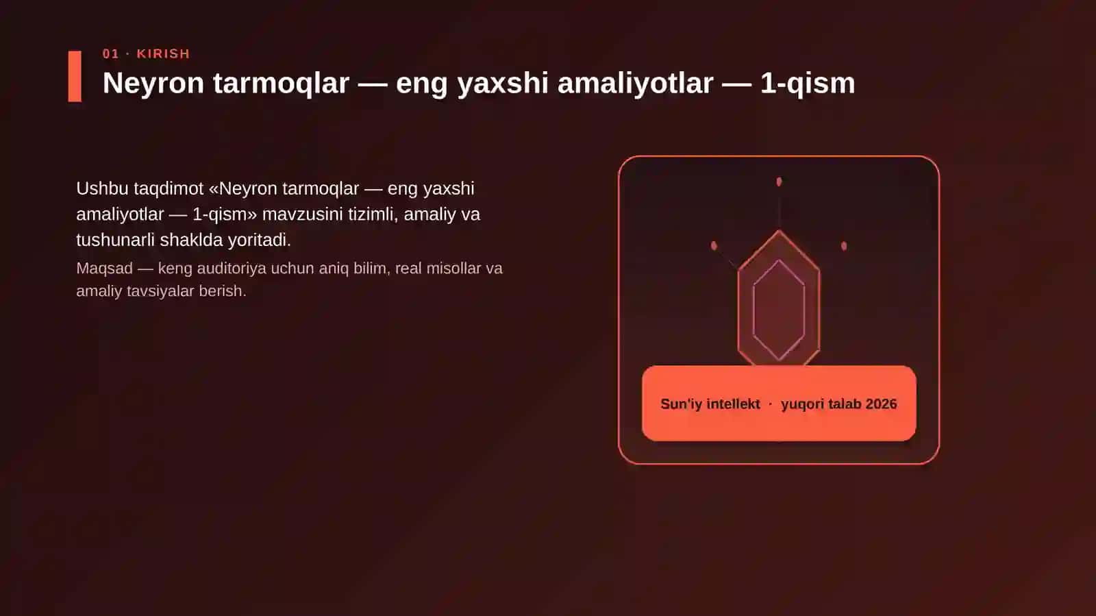 Neyron tarmoqlar — eng yaxshi amaliyotlar — 1-qism 3