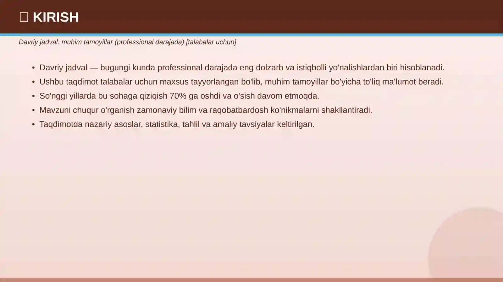 PROFESSIONAL TAQDIMOT • 2026 3