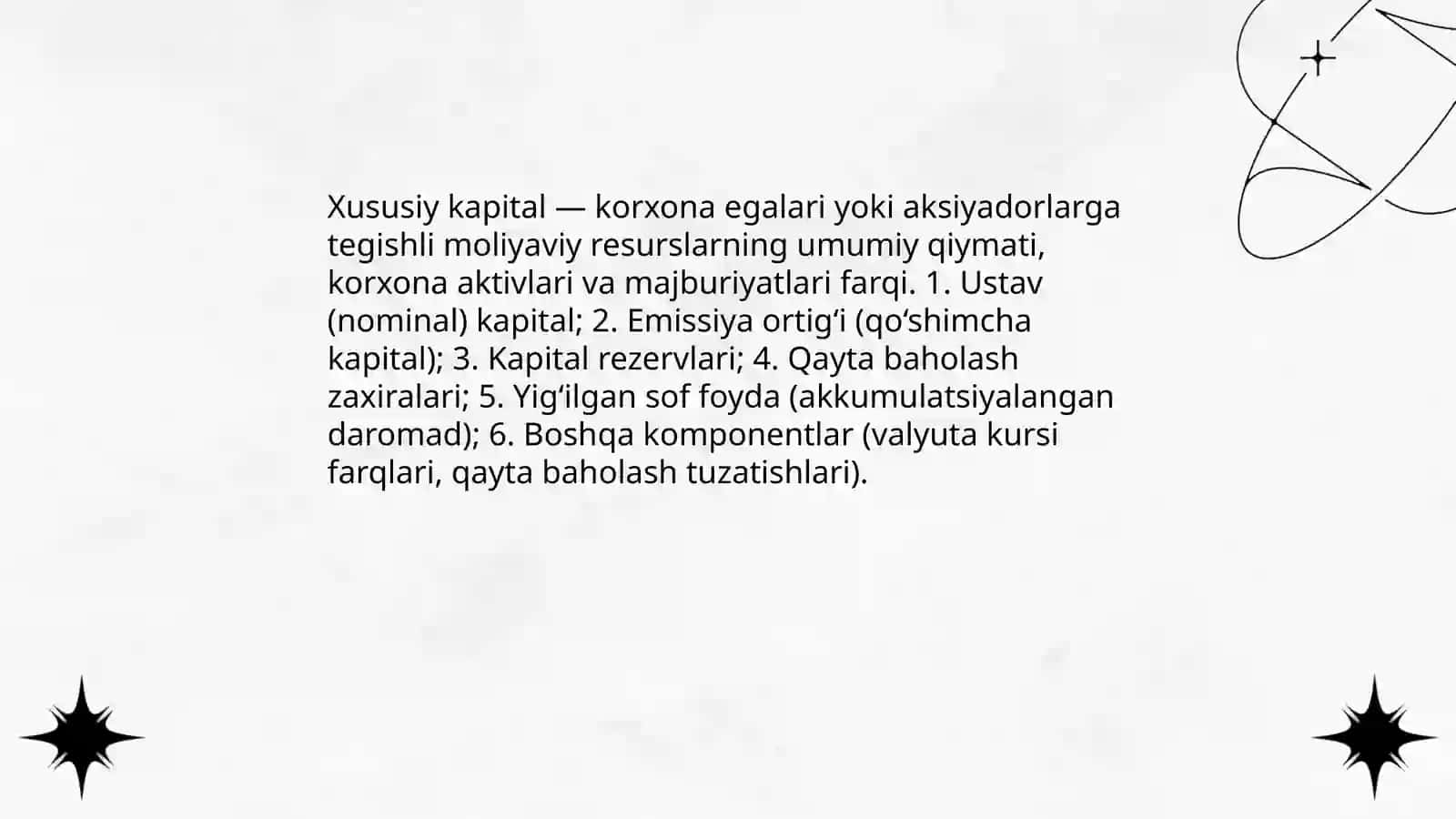Xususiy kapital tahlili 3