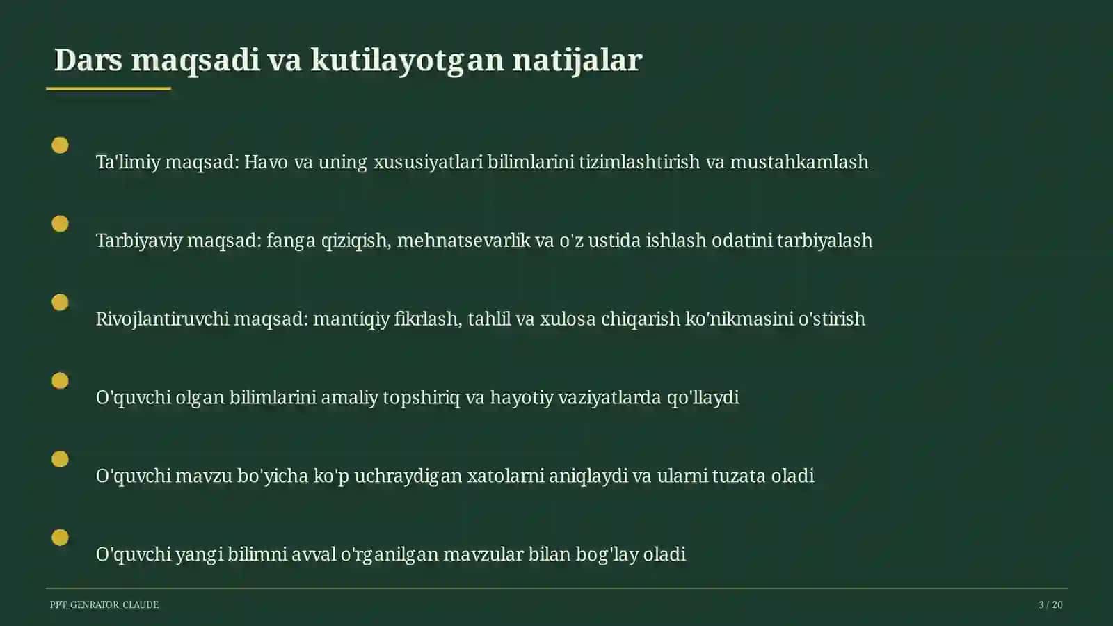 Havo va uning xususiyatlari (2-sinf) 3
