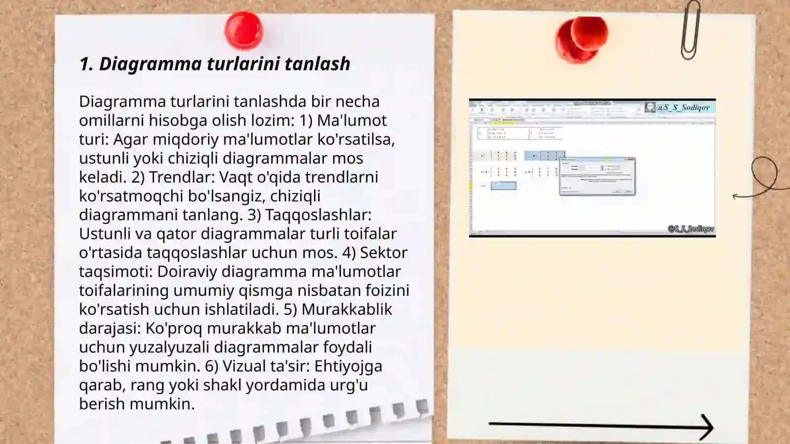 Excel dasturida diagrammalar yaratish 3