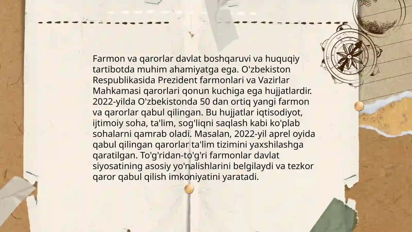 Farmoish hujjatlar 3