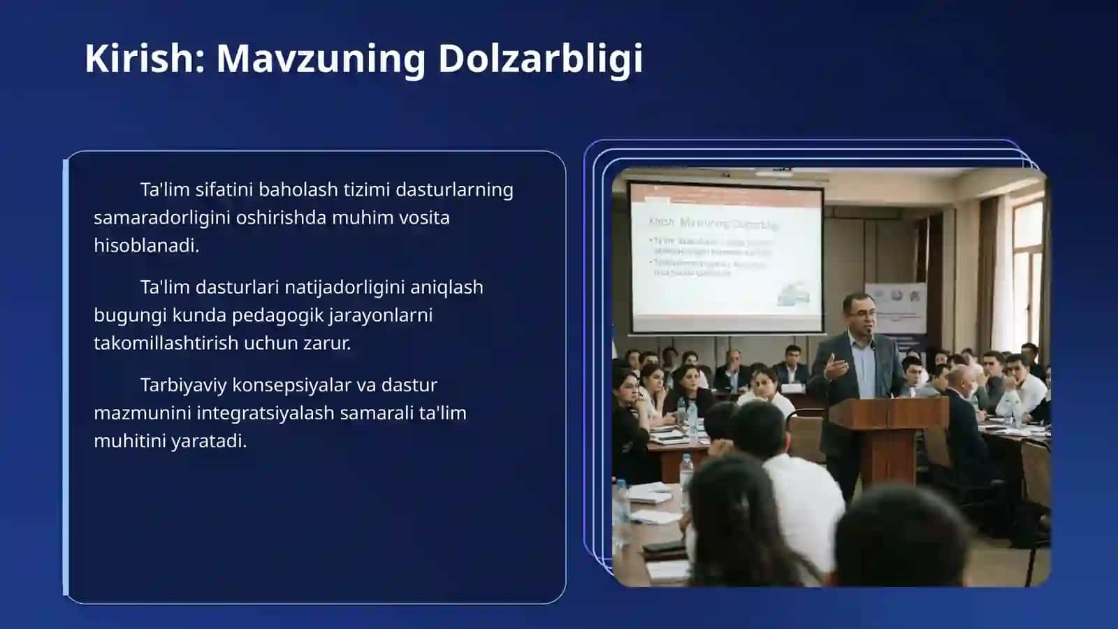 Ta’lim dasturlarini amalga oshirish samaradorligini baholash 3