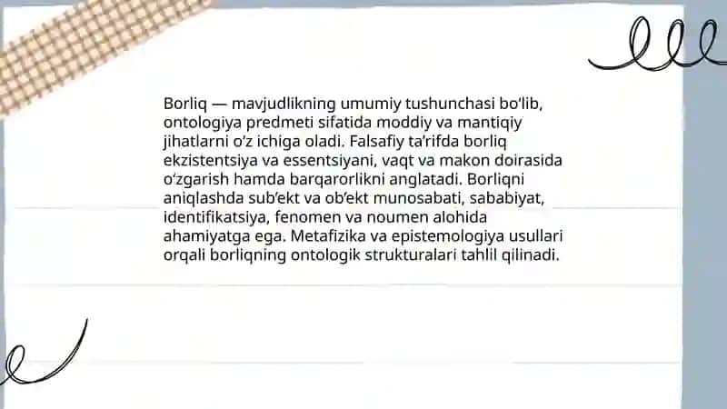 Borliq va uning asosiy shakllari 3