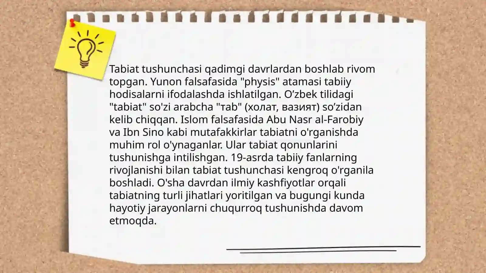 Tabiat tushunchasining kelib chiqishi 3