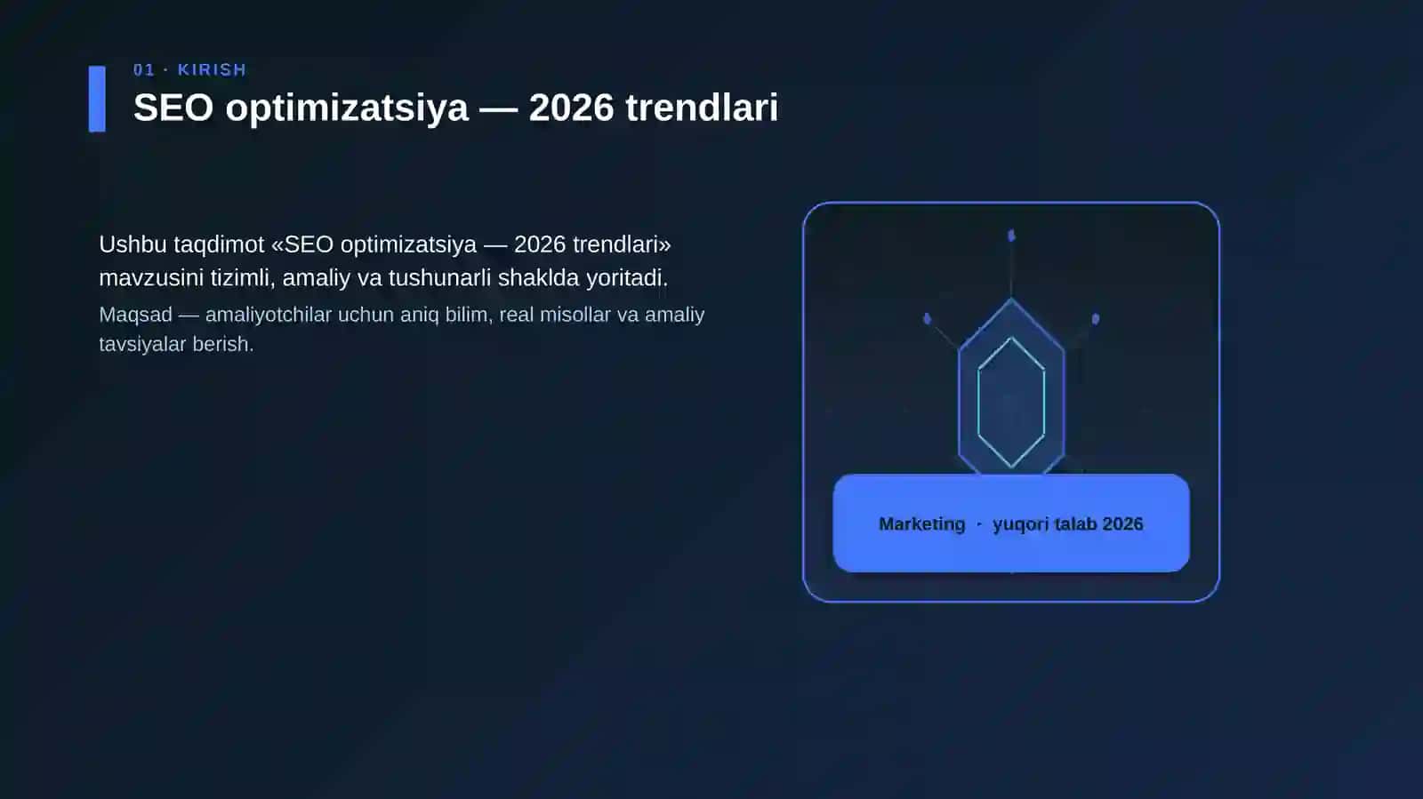 SEO optimizatsiya — 2026 trendlari 3