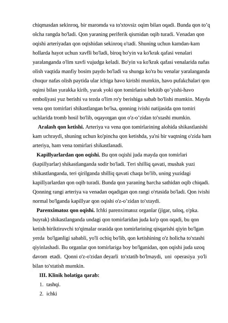 Qon ketishi 3