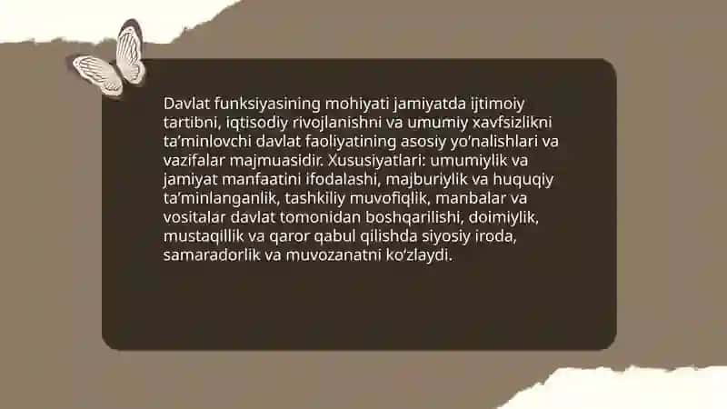 Davlat funksiyasi 3