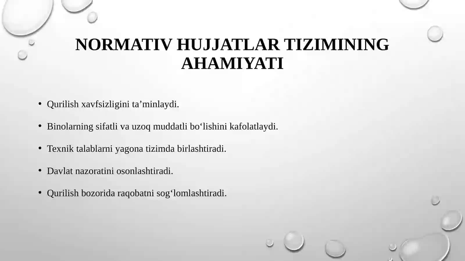 Qurilish sohasiga oid normativ hujjatlar tizimini yaratish bo'yicha xalqaro tajribalar 3